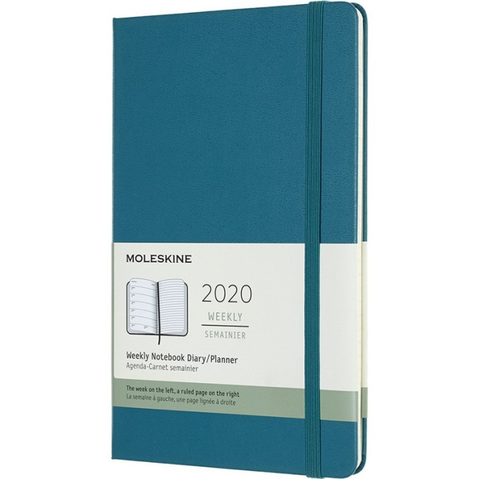 Еженедельник MOLESKINE CLASSIC WKNT Large (тёмно-бирюзовый) DHK3412WN3